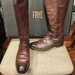 Frye Melissa Stud Back Zip Boots